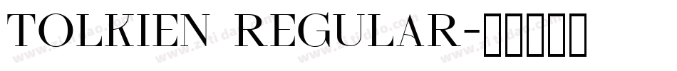 Tolkien Regular字体转换